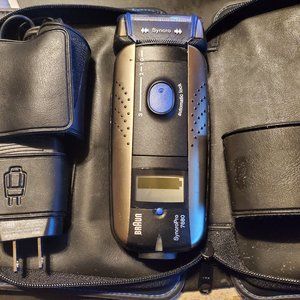 Braun 7680 Syncro System 7000 Series Rechargeable Electric Shaver, Charger, Case
